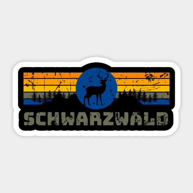 Schwarzwald Baden-Württemberg Wald Reh Natur Sticker by Foxxy Merch